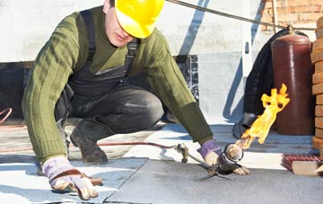 Thurston End flat roof construction